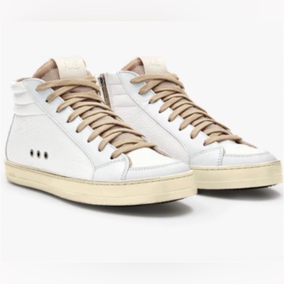P448 Shoes - P448 Skate Hightop Cream and White High-Top Sneakers - 38- NWOT